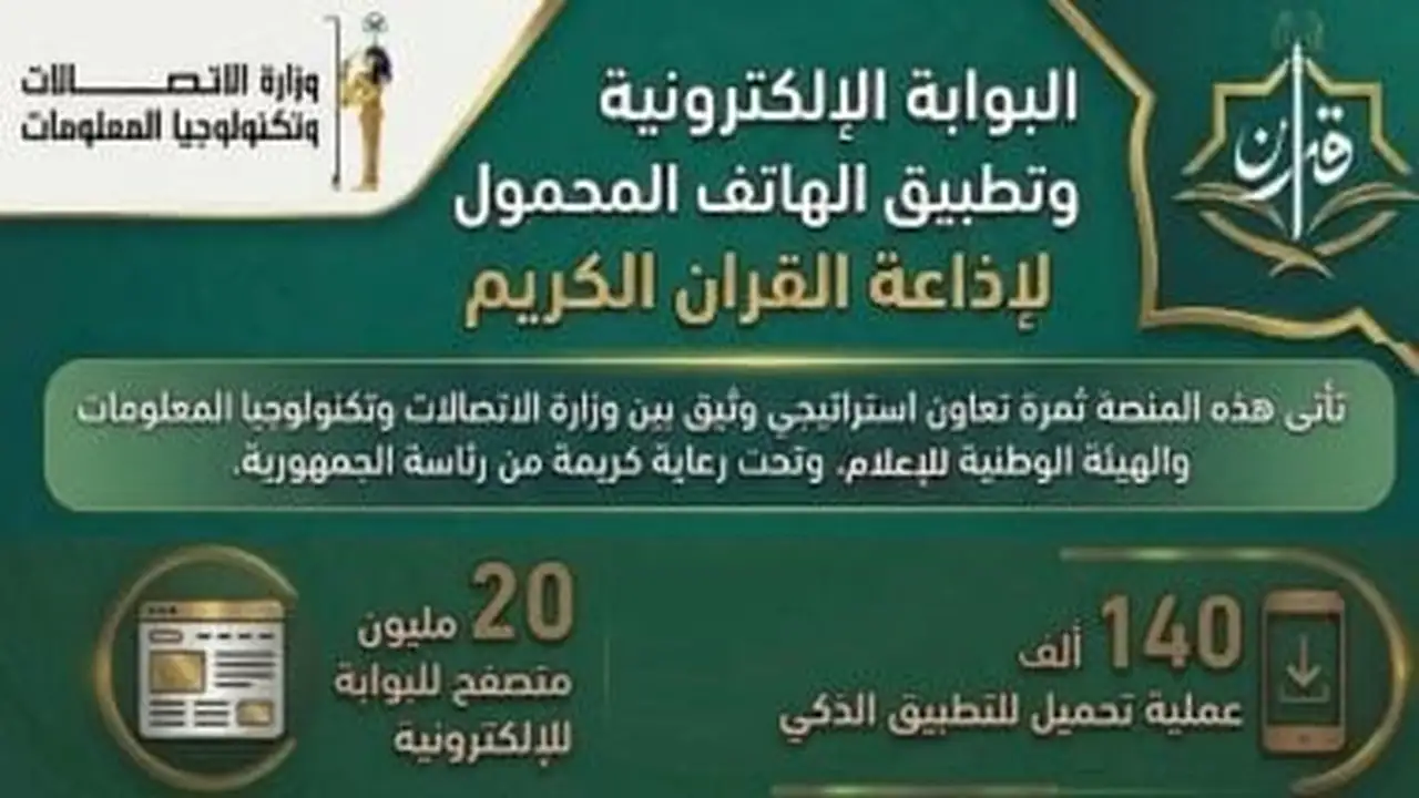 تطبيق إذاعة القرآن الكريم يسجل 20 مليون تصفح في أول 24 ساعة